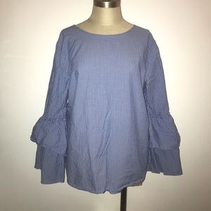 Loft Long Sleeve Striped Shirt ✨